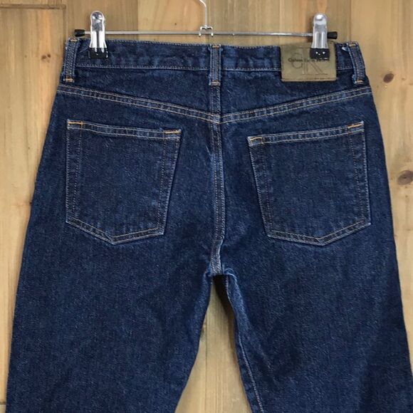 Calvin Klein Jeans Juniors Boot Leg Mid Rise Pant BJXP1508 Dark Wash Size 3 - Picture 12 of 16